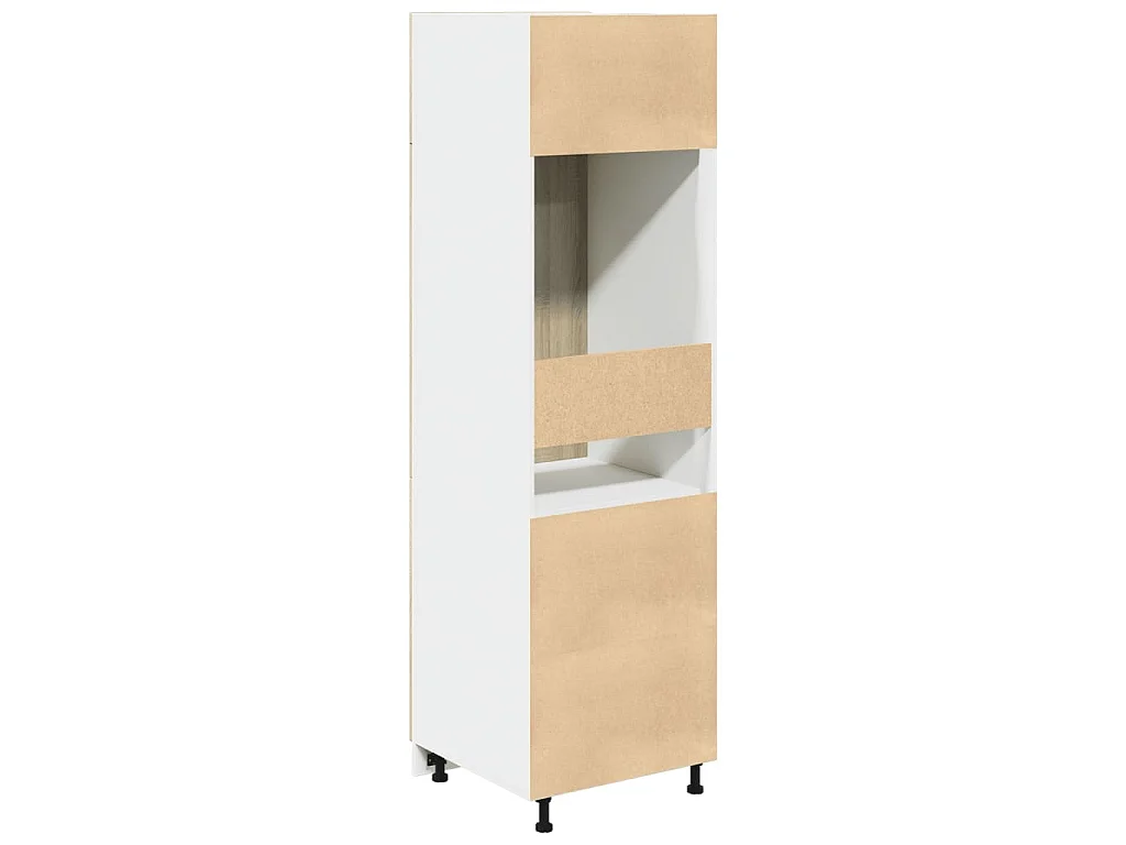 Armoire réfrigérée "Lyon" Chêne Sonoma 60 x 57 x 207 cm Bois d'ingénierie