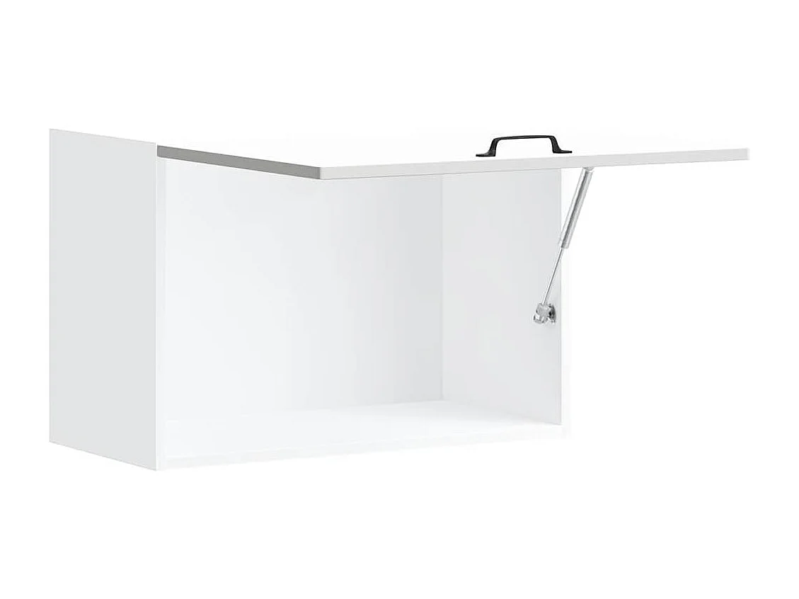 Armoire murale de cuisine Kalmar blanc bois d'ingénierie