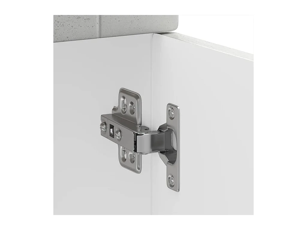 Onderkast "Porto" bewerkt hout betongrijs