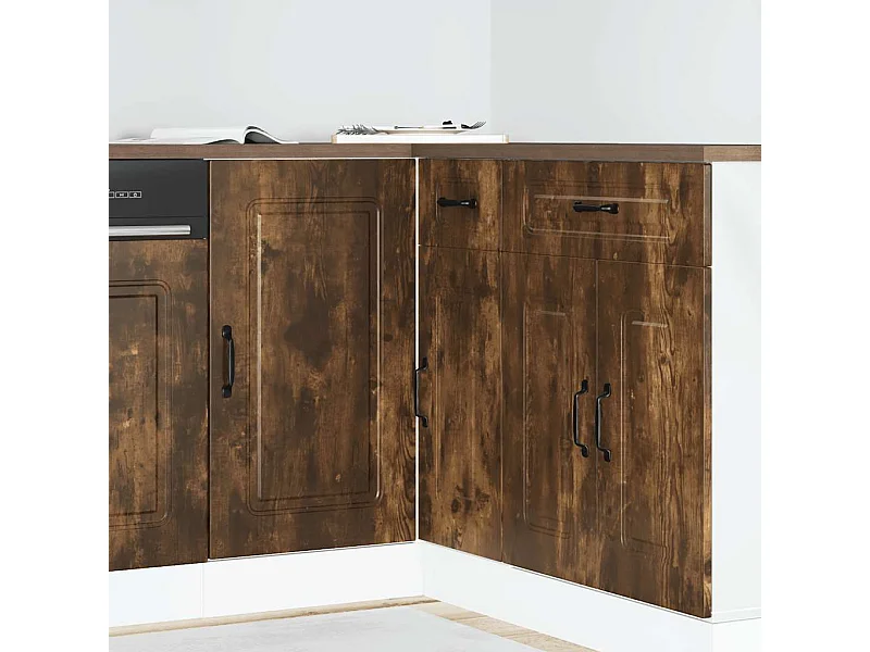 Onderkast Kalmar bewerkt hout gerookt eikenkleurig