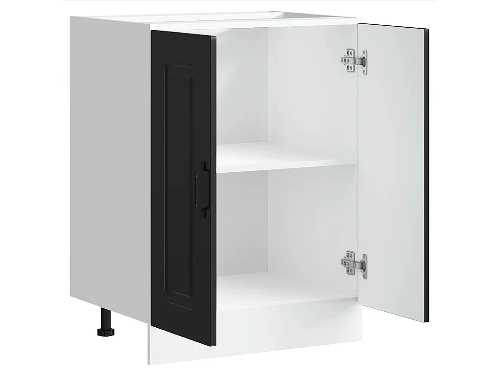 Mobile base lavello Kalmar Nero 60x46x81,5 cm in Truciolato