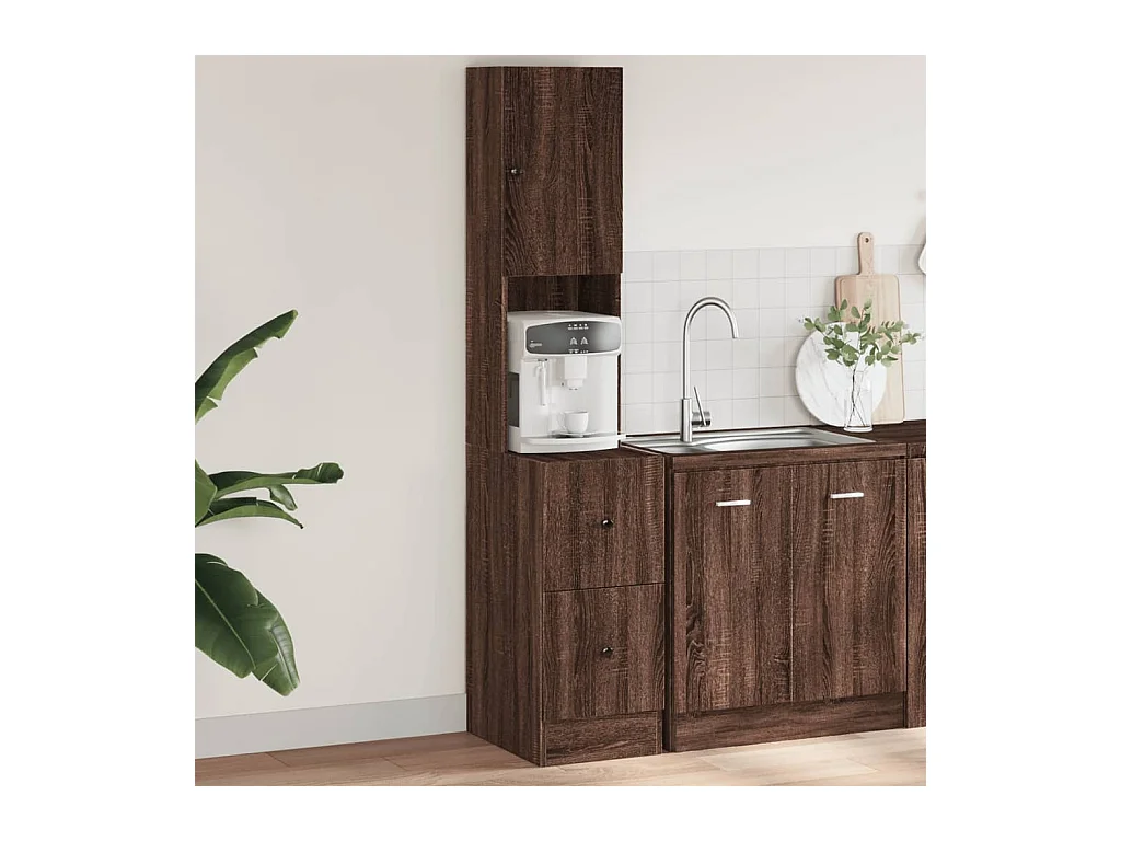 Armoire de cuisine chêne marron 35x50x180 cm bois d’ingénierie