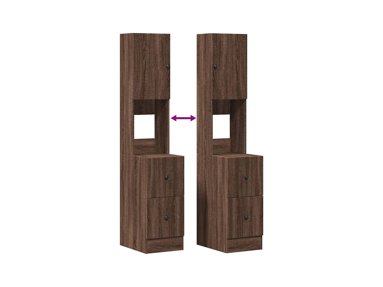 Armoire de cuisine chêne marron 35x50x180 cm bois d’ingénierie