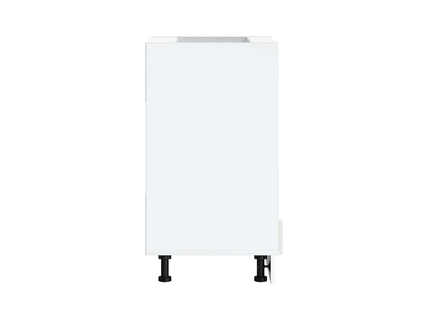 Armoire à four Kalmar blanc brillant bois d'ingénierie