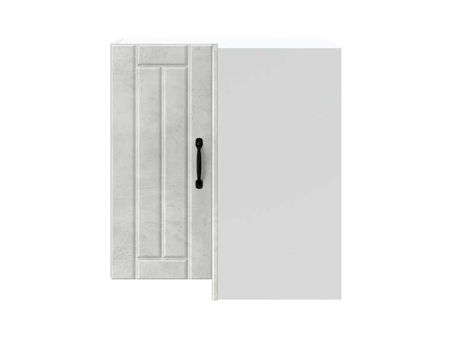 Küchen-Eckhängeschrank Lucca Betongrau Holzwerkstoff