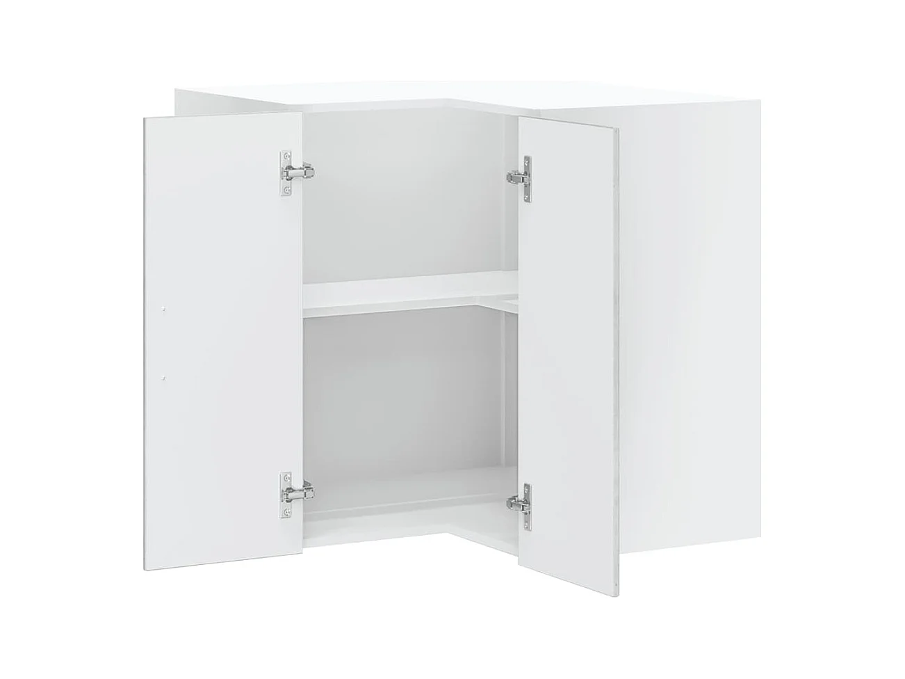 Küchen-Eckhängeschrank Lucca Betongrau Holzwerkstoff