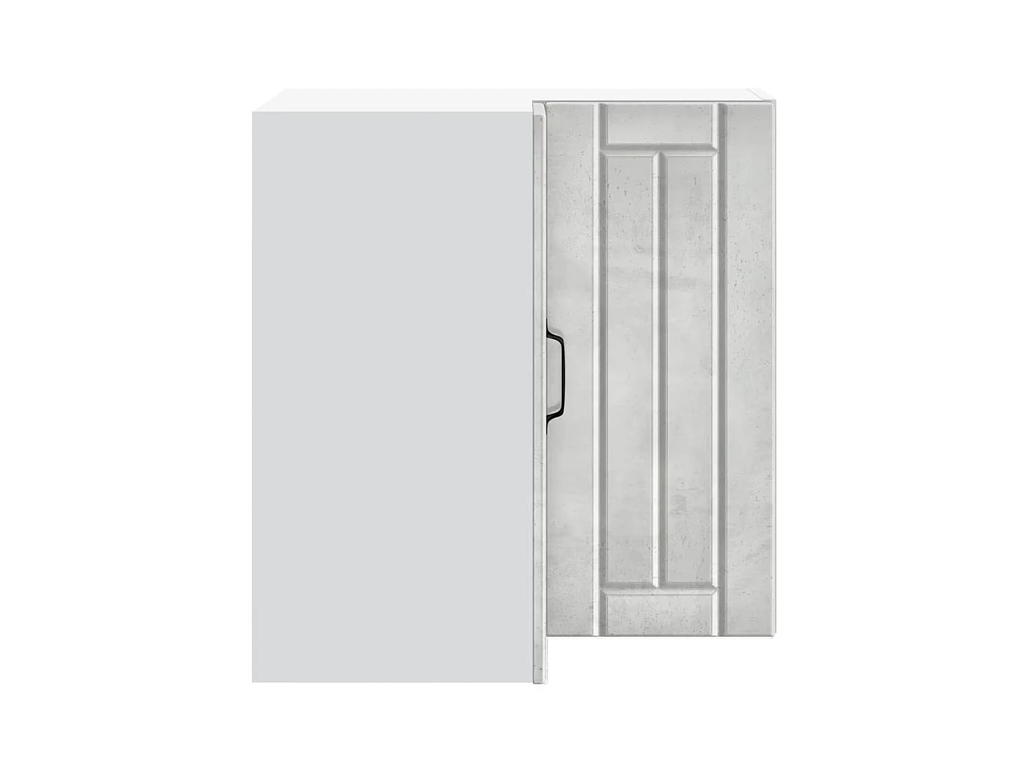 Küchen-Eckhängeschrank Lucca Betongrau Holzwerkstoff