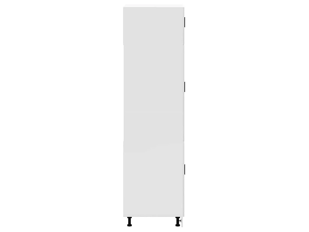 Armoire de cuisine Porto blanc brillant bois d'ingénierie