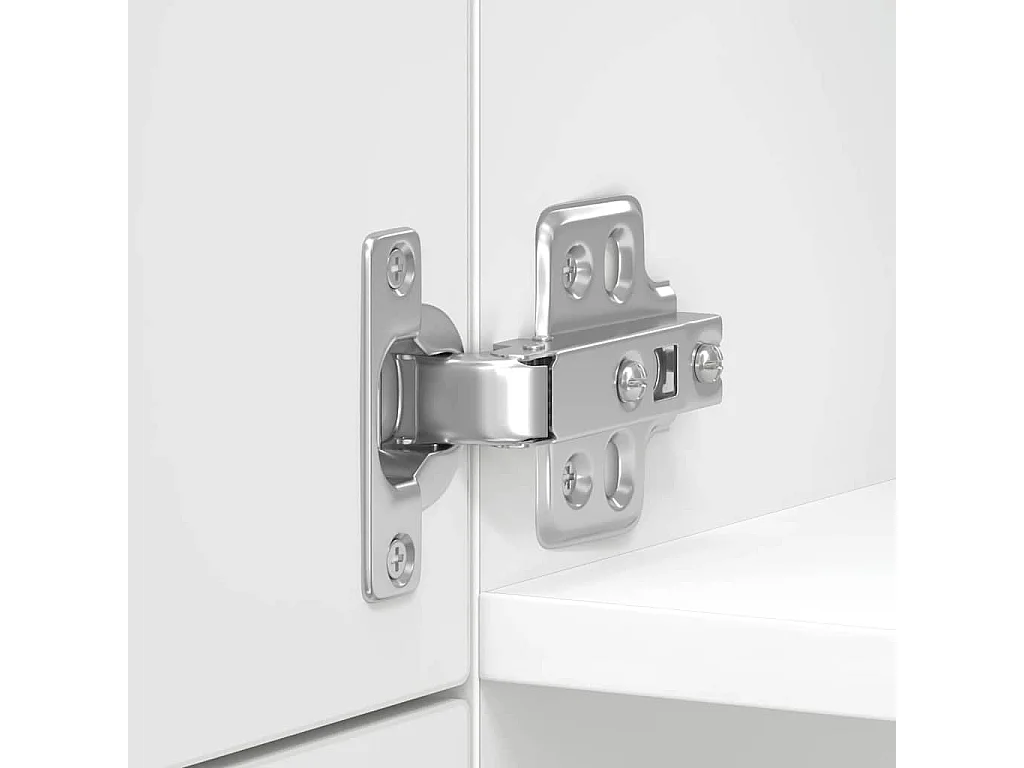 Armoire de cuisine Porto blanc brillant bois d'ingénierie