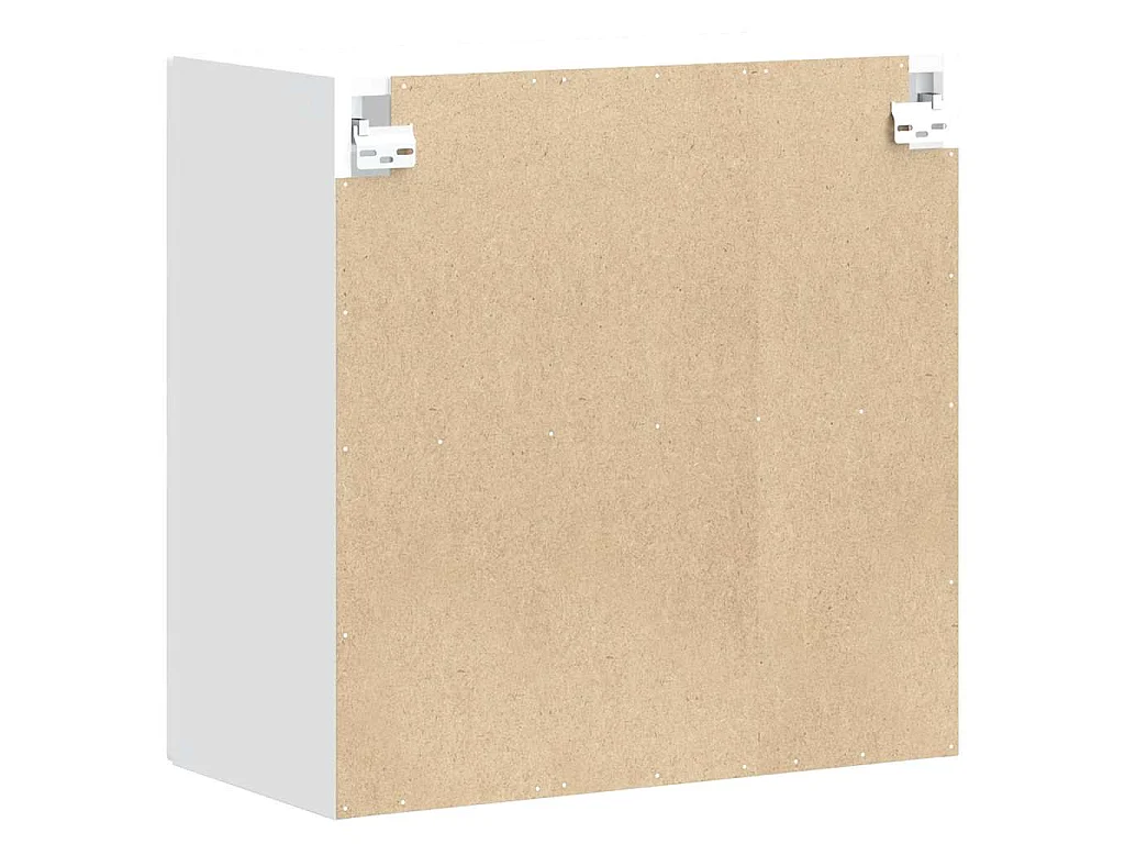 Armoire murale de cuisine avec porte en verre Lucca blanc