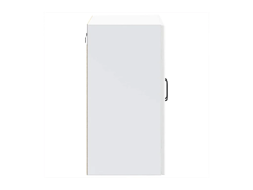 Armário parede de cozinha porta vidro Lucca branco brilhante