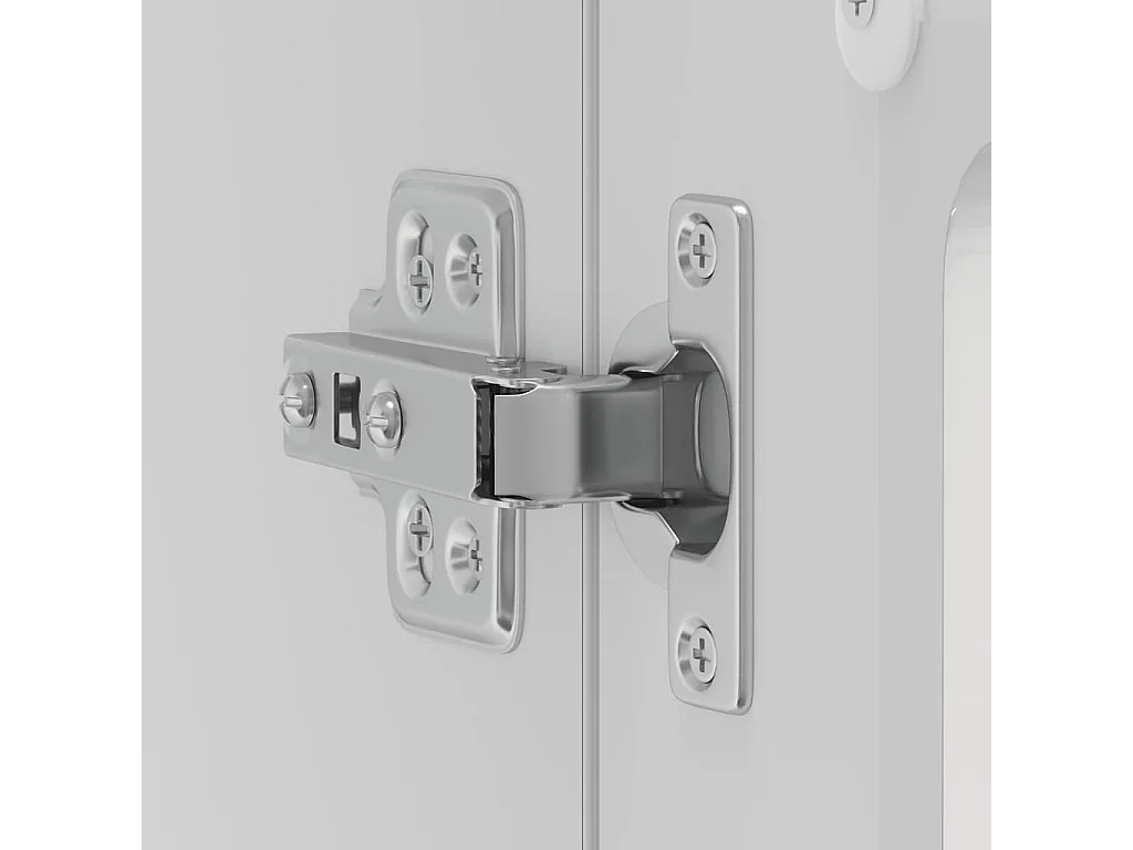 Armário parede de cozinha porta vidro Lucca branco brilhante