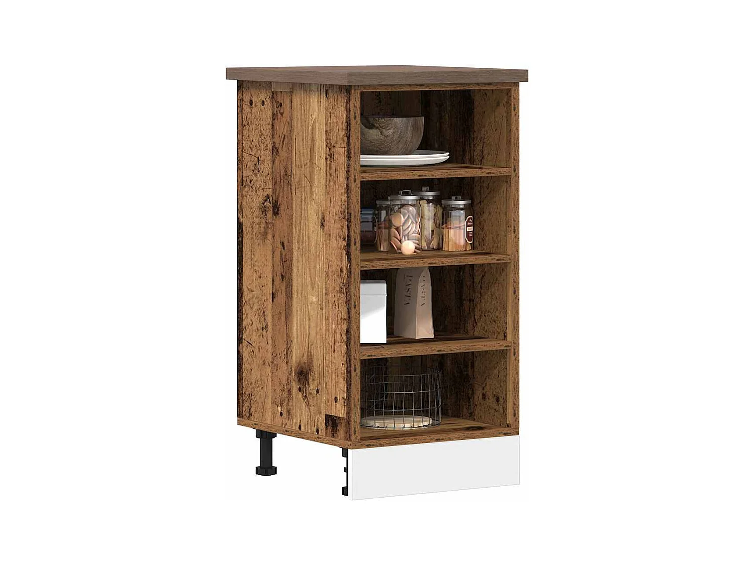 Meuble bas "Riga" Bois ancien 40 x 44,5 x 81,5 cm Bois d'ingénierie