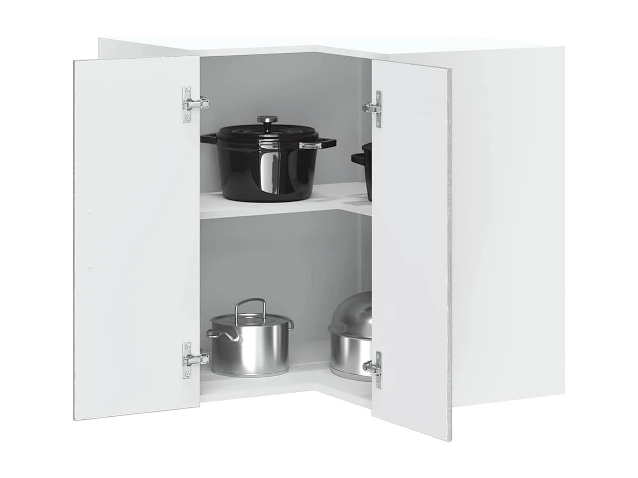 Armoire murale d'angle de cuisine Kalmar sonoma gris