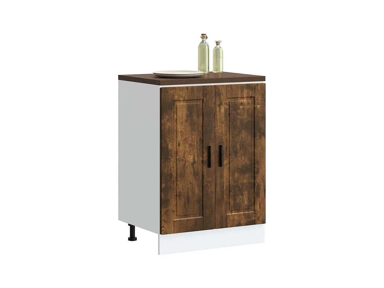 Base da Cucina Porto Rovere Fumo in Legno Multistrato