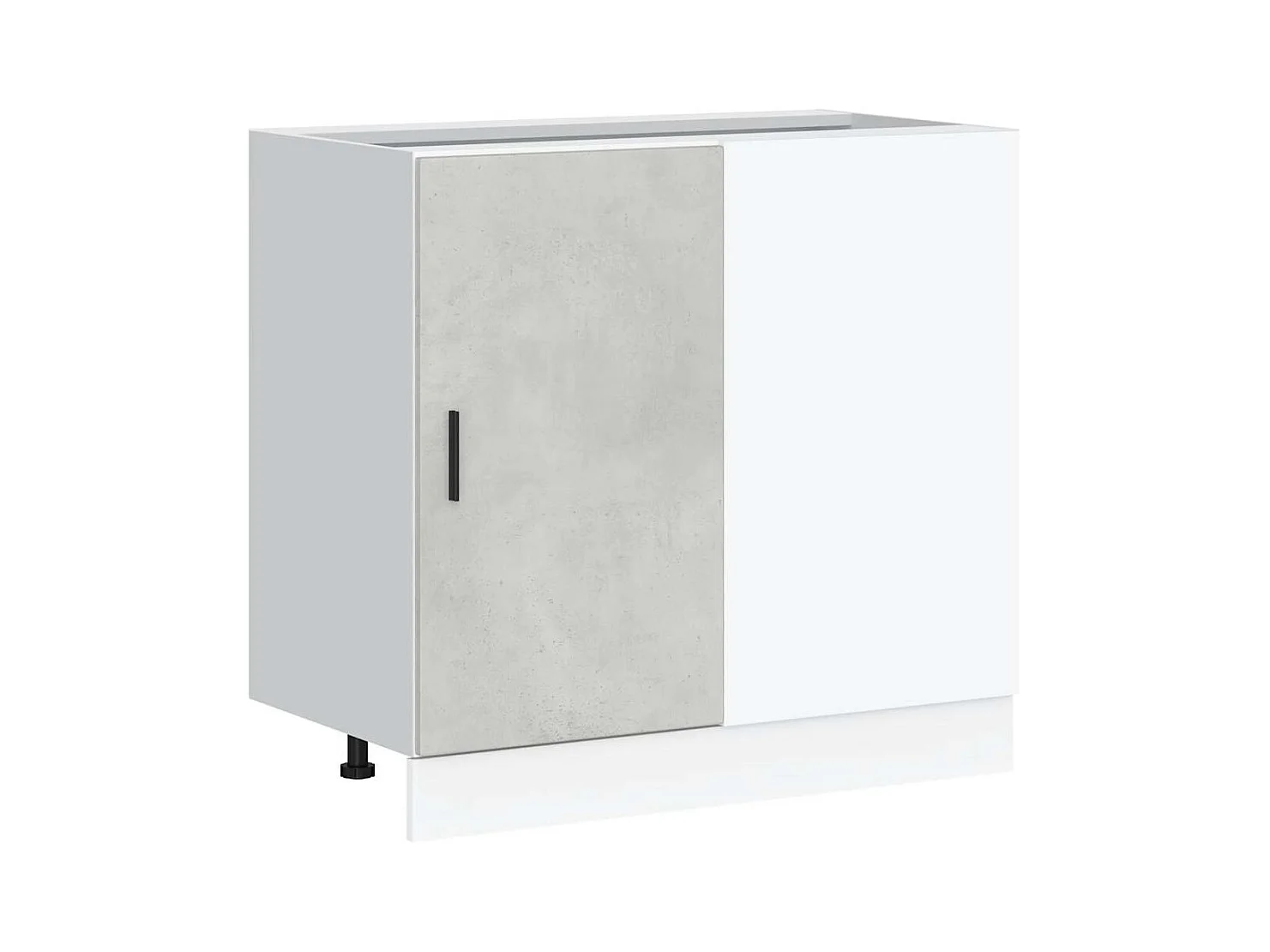 Meuble sous évier "Lyon" Gris béton Bois d'ingénierie