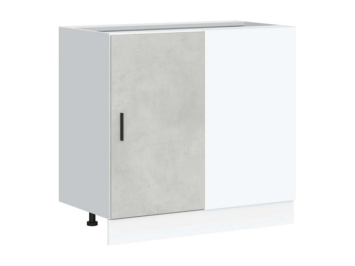 Küchenunterschrank Lyon Betongrau Holzwerkstoff