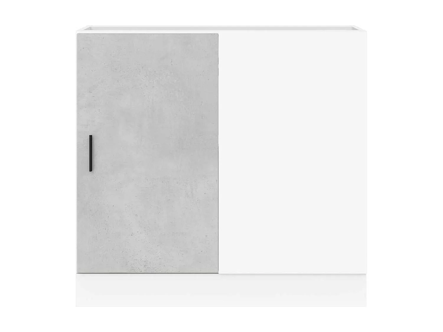 Küchenunterschrank Lyon Betongrau Holzwerkstoff