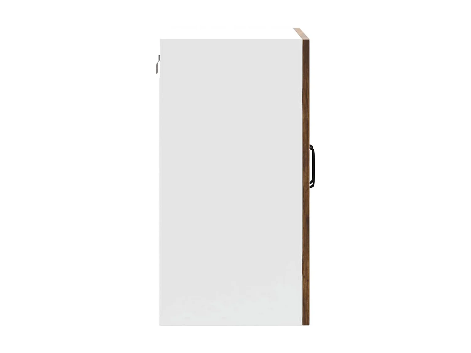 Armoire murale de cuisine avec porte vitrée "Kalmar" Chêne fumé Bois d'ingénierie