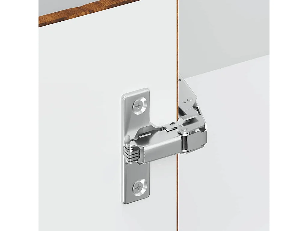 Armoire d'angle de cuisine Kalmar chêne fumé bois d'ingénierie