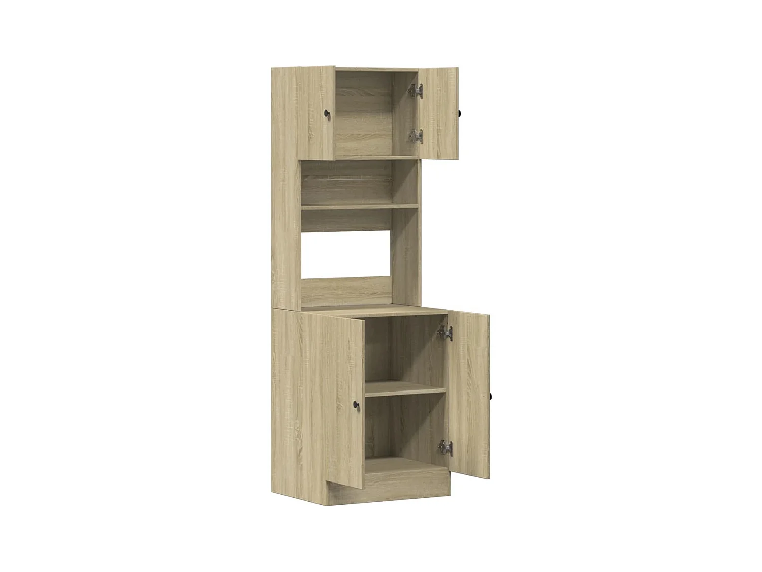 Armoire de cuisine chêne sonoma 60x50x180 cm bois d'ingénierie