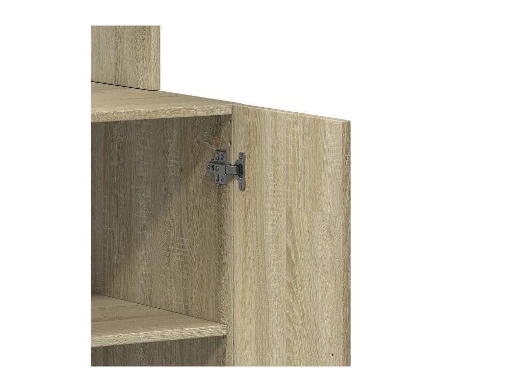 Armoire de cuisine chêne sonoma 60x50x180 cm bois d'ingénierie