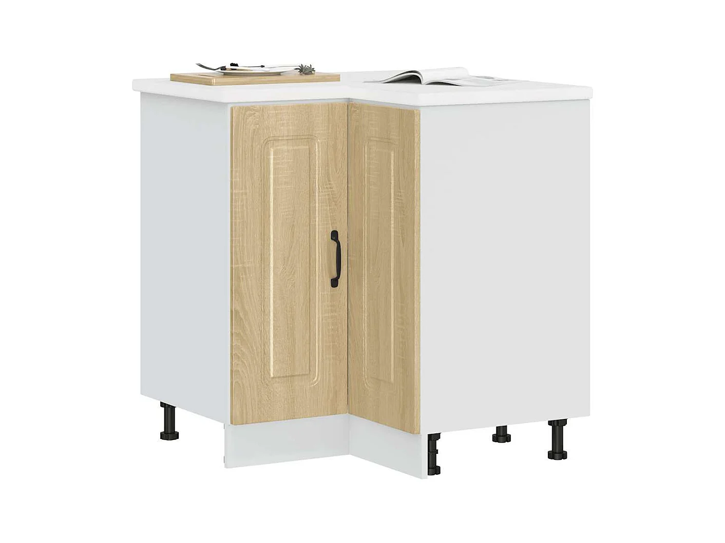 Base Angolare da Cucina Kalmar Rovere Sonoma Legno Multistrato
