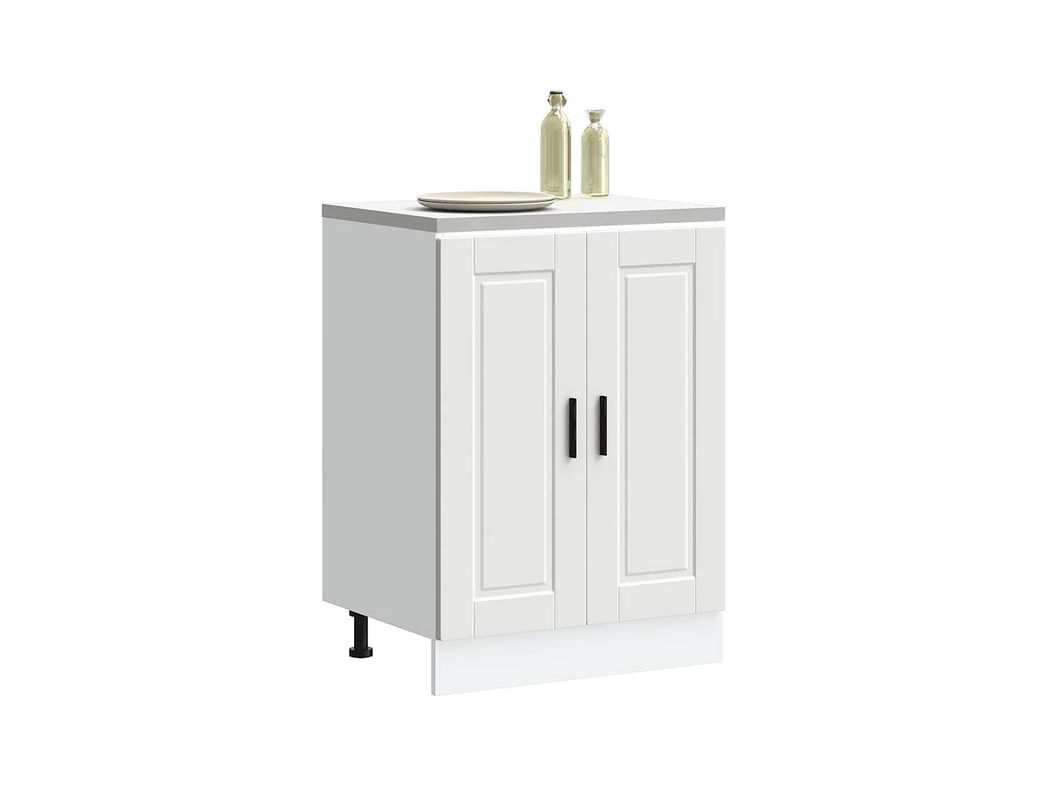 Armoire de cuisine Porto blanc bois d'ingénierie