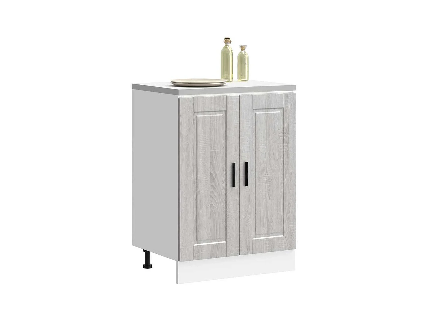 Armoire de cuisine Porto sonoma gris bois d'ingénierie