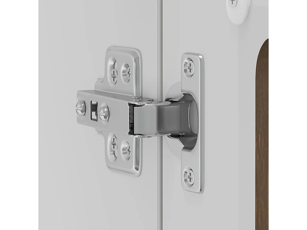 Armoire murale de cuisine et porte en verre Kalmar chêne marron