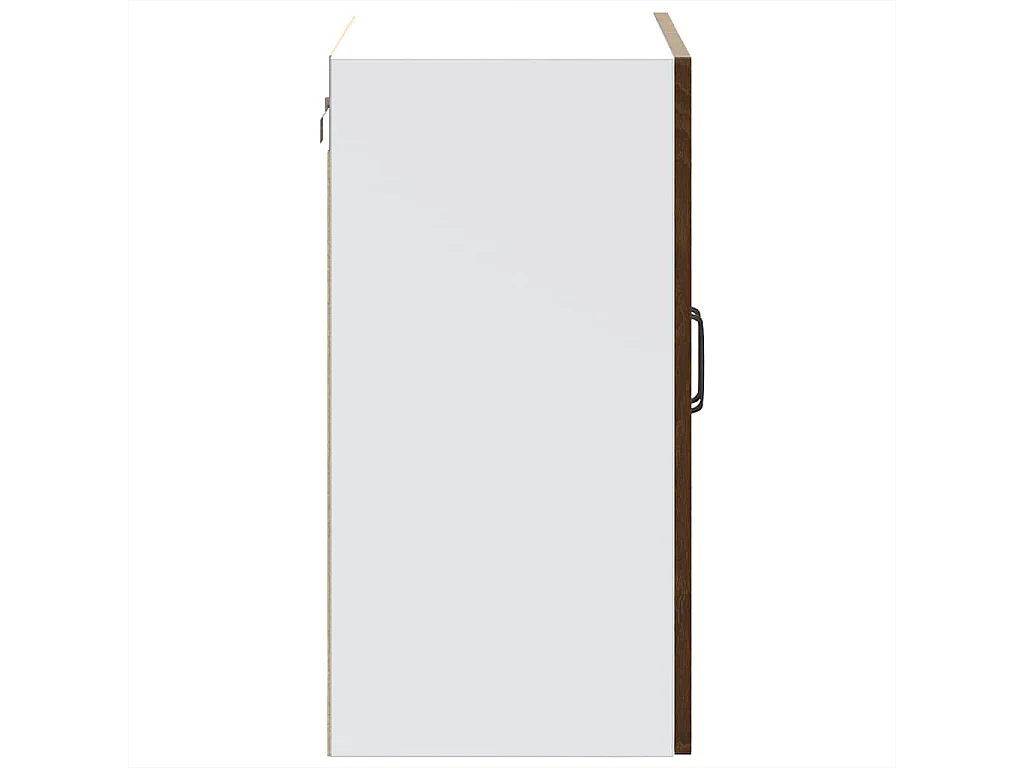 Armoire murale de cuisine et porte en verre Kalmar chêne marron