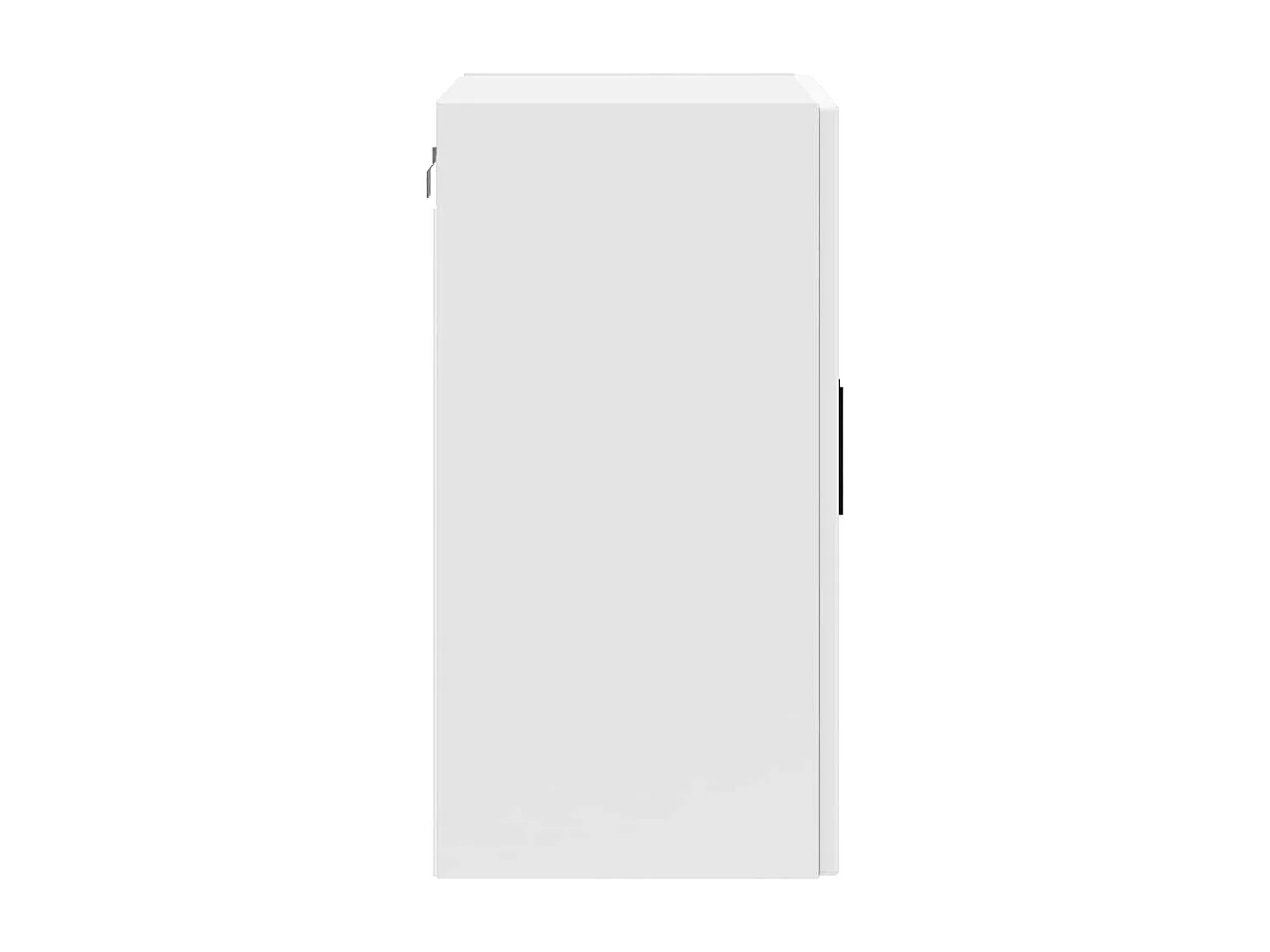 Armoire murale cuisine avec porte en verre Porto blanc brillant