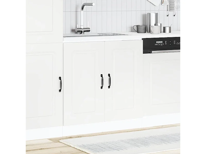 Spoelbakonderkast Kalmar 80x46x81,5 cm bewerkt hout wit