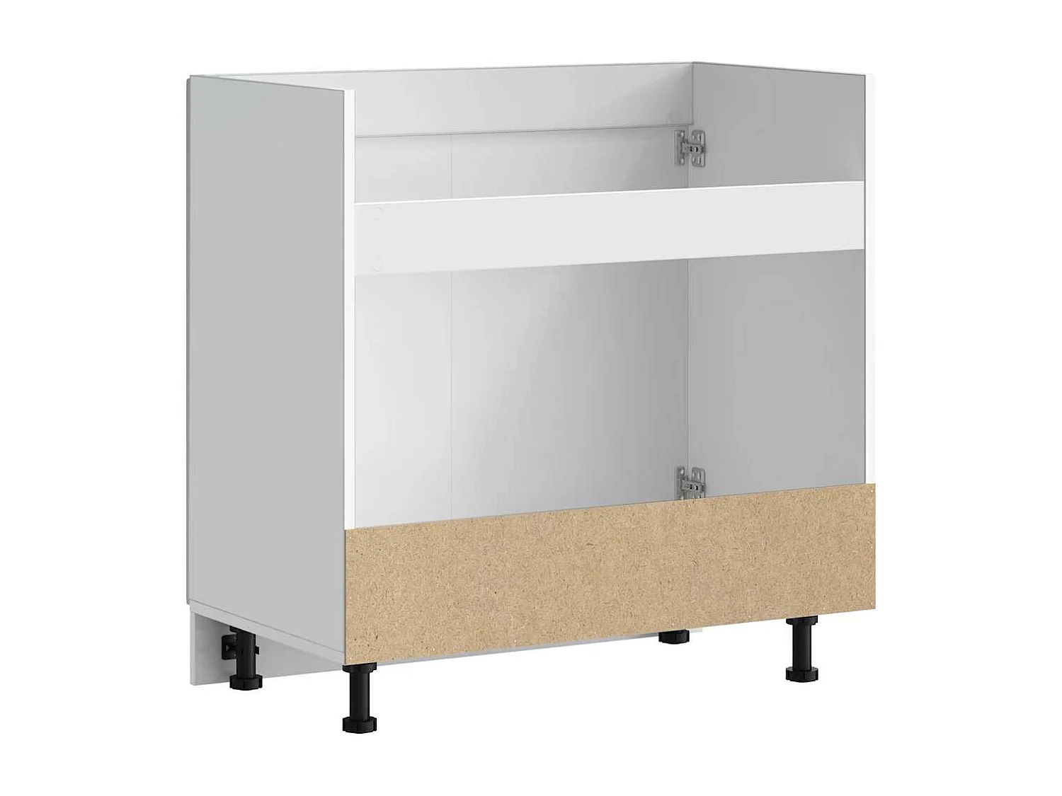 Spoelbakonderkast Kalmar 80x46x81,5 cm bewerkt hout wit