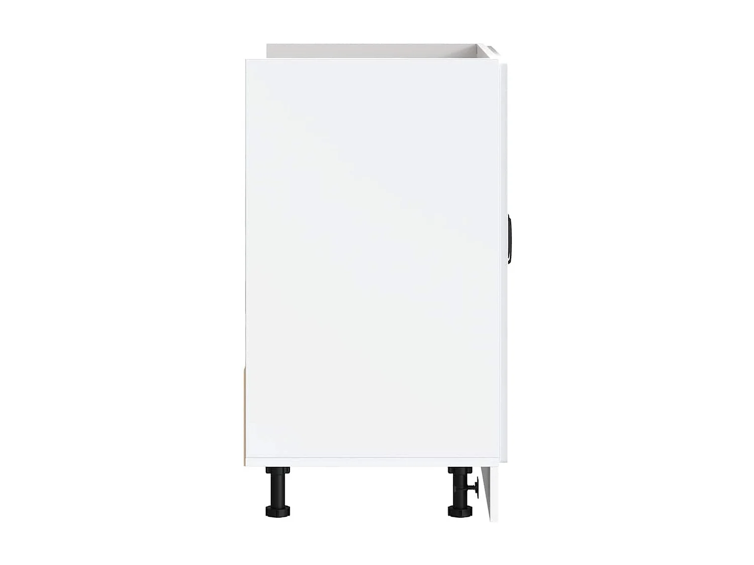 Meuble bas pour évier Kalmar blanc 80x46x81,5cm bois ingénierie