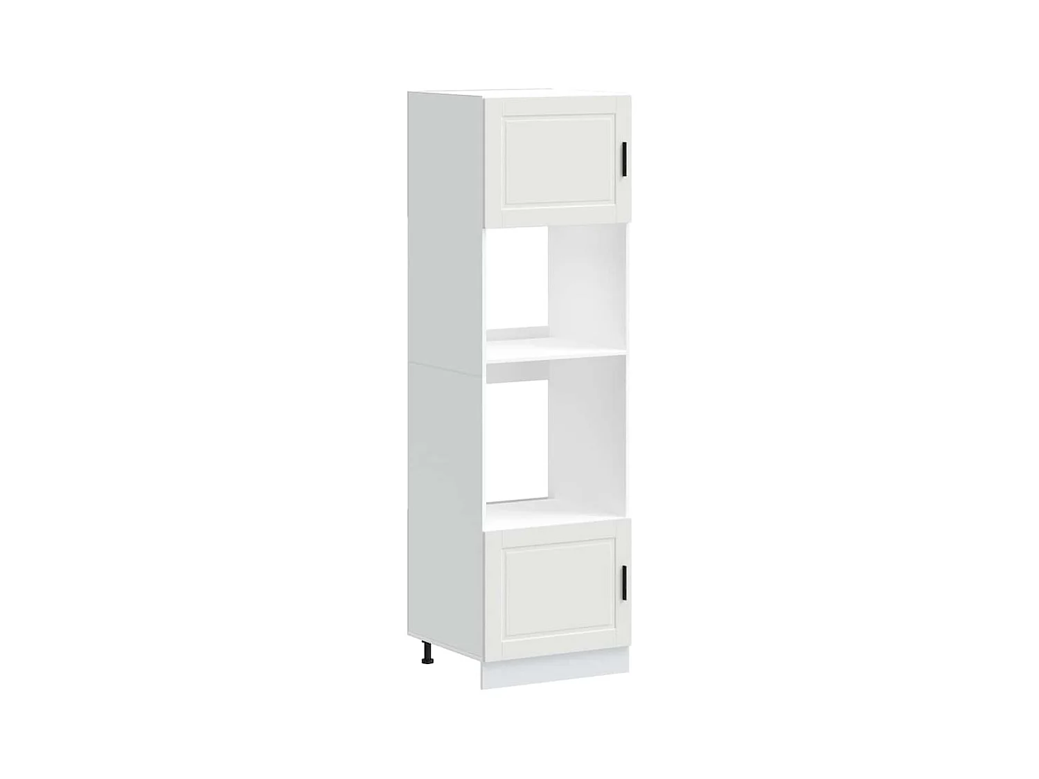 Ovenkasten 2 st Porto bewerkt hout wit