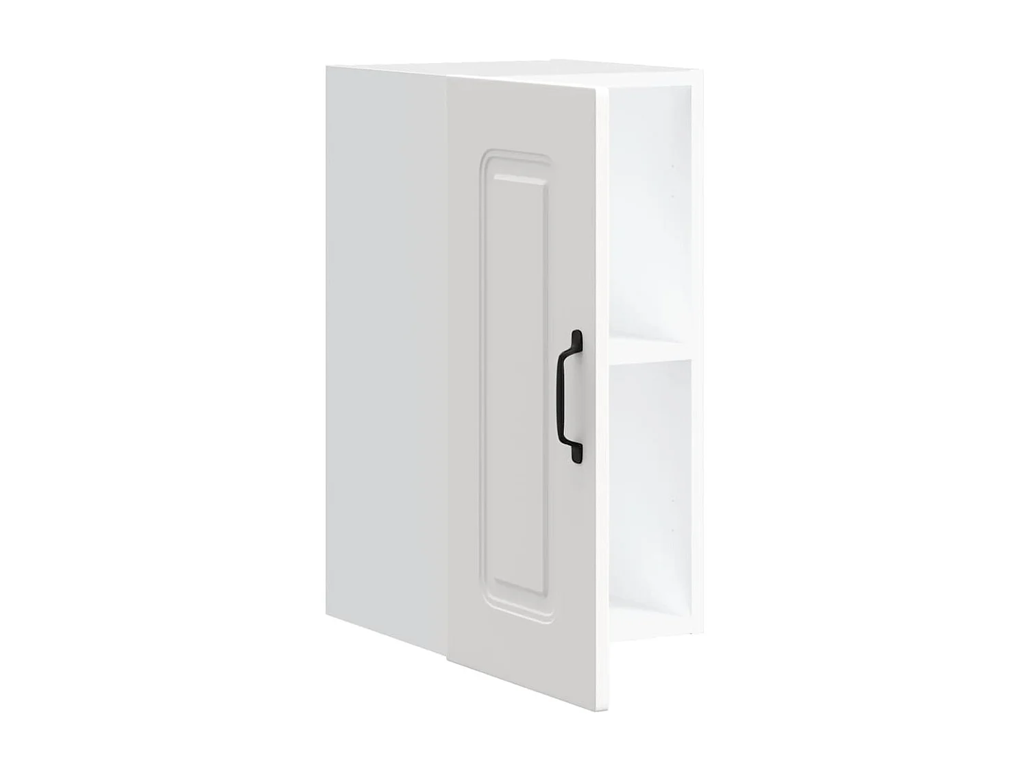 Armoire murale de cuisine Kalmar blanc bois d'ingénierie