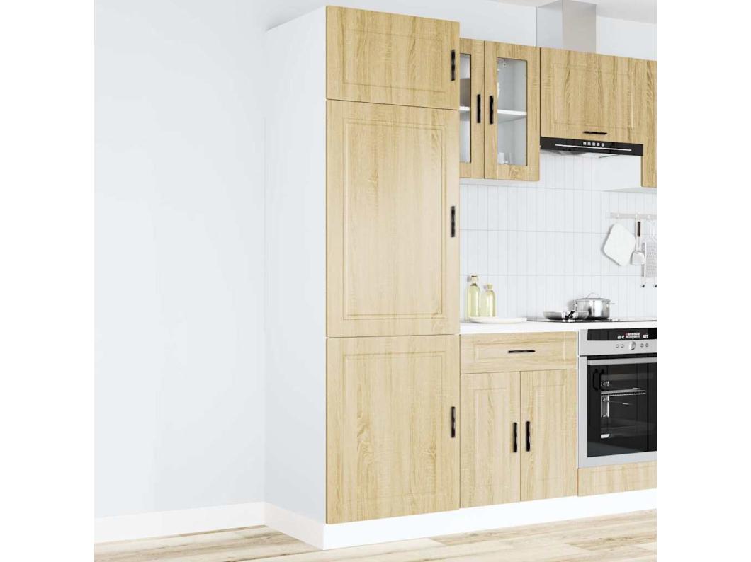 Keukenkast Porto bewerkt hout sonoma eikenkleurig