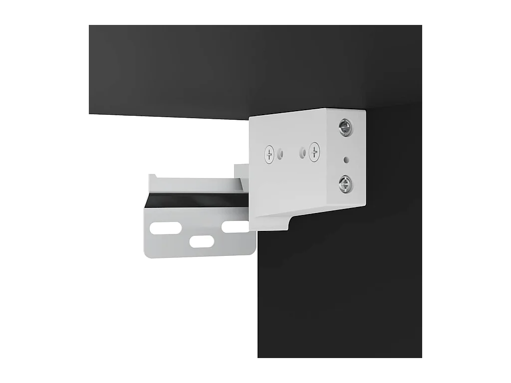 Armoire suspendue "Riga" Noir 30 x 29,5 x 60 cm Bois d'ingénierie