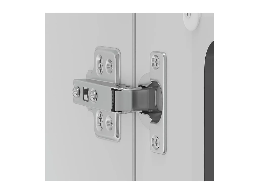 Küchen-Hängeschrank mit Glastür Lucca Schwarz Holzwerkstoff