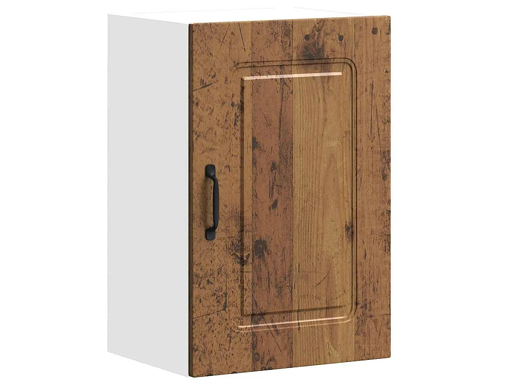 Armoire murale de cuisine Kalmar vieux bois bois d'ingénierie