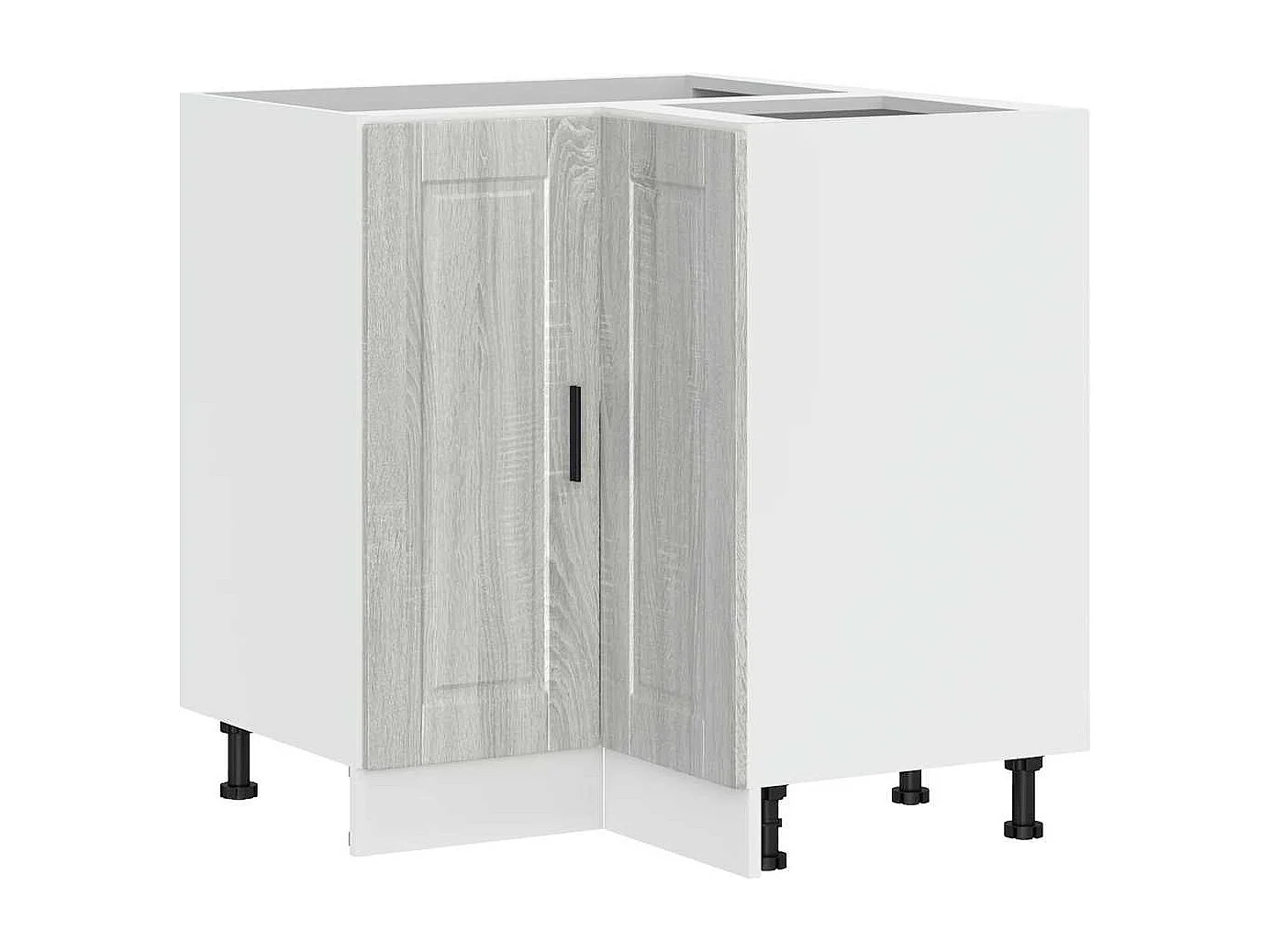 Armoire d'angle de cuisine Porto sonoma gris bois d'ingénierie