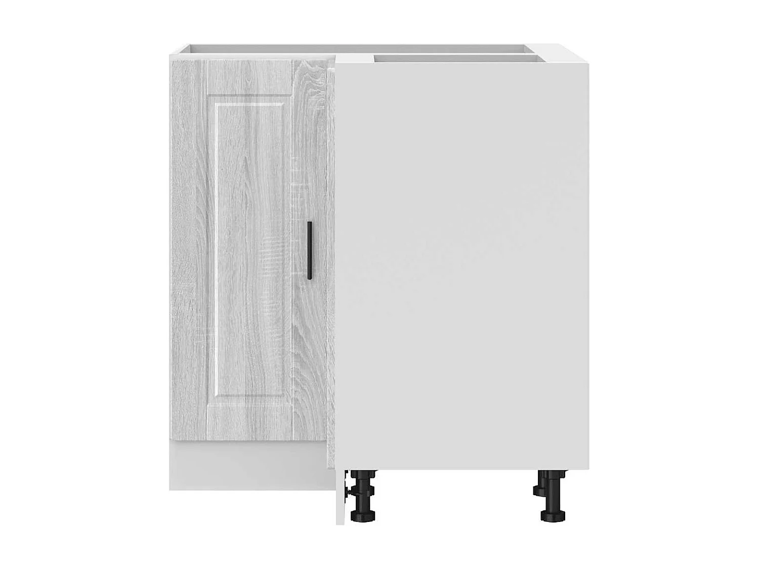 Armoire d'angle de cuisine Porto sonoma gris bois d'ingénierie