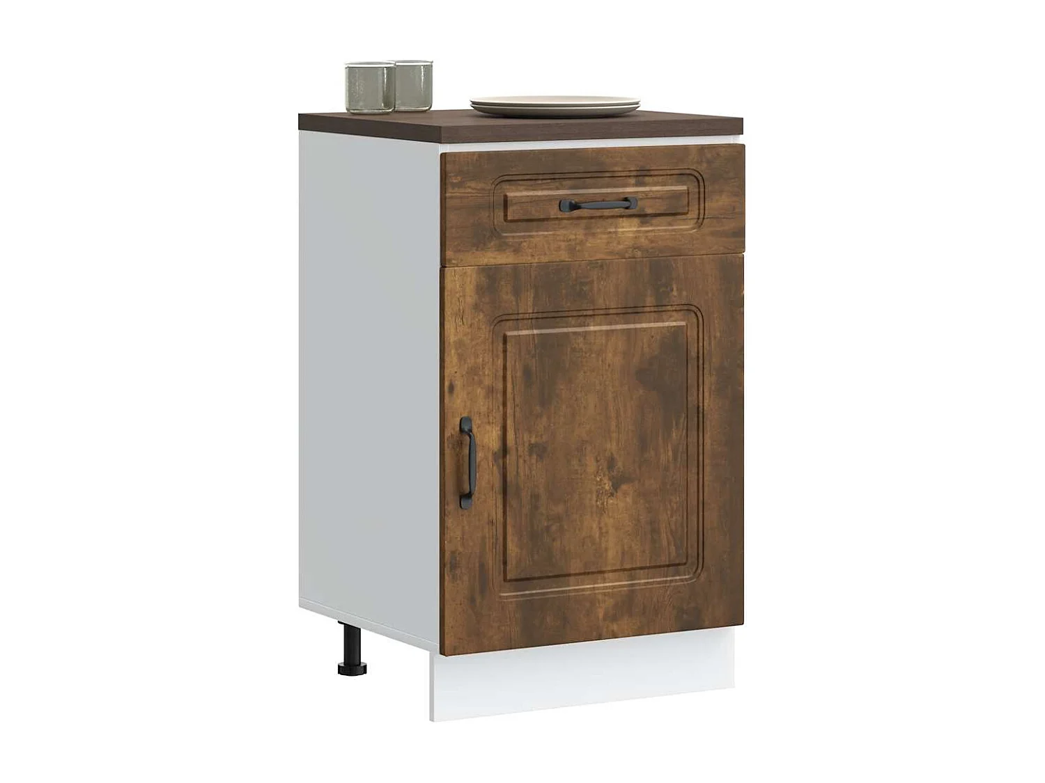 Armoire de cuisine Kalmar chêne fumé bois d'ingénierie