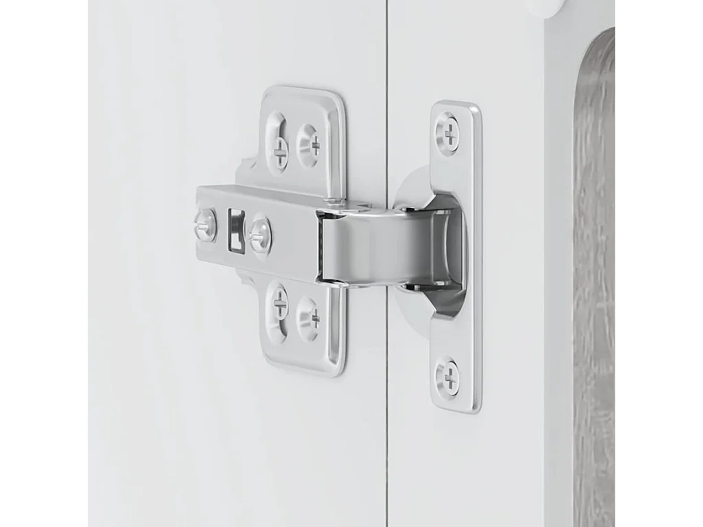 Keukenwandkast met glazen deur bewerkt hout grijs sonoma eiken