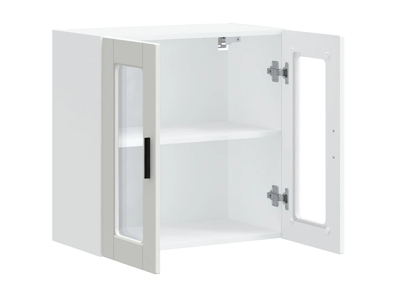 Armoire murale de cuisine avec porte en verre Porto blanc