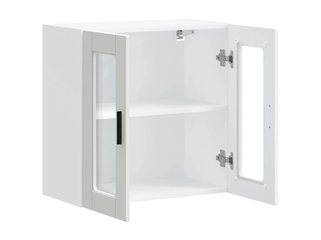 Armoire murale de cuisine avec porte en verre Porto blanc