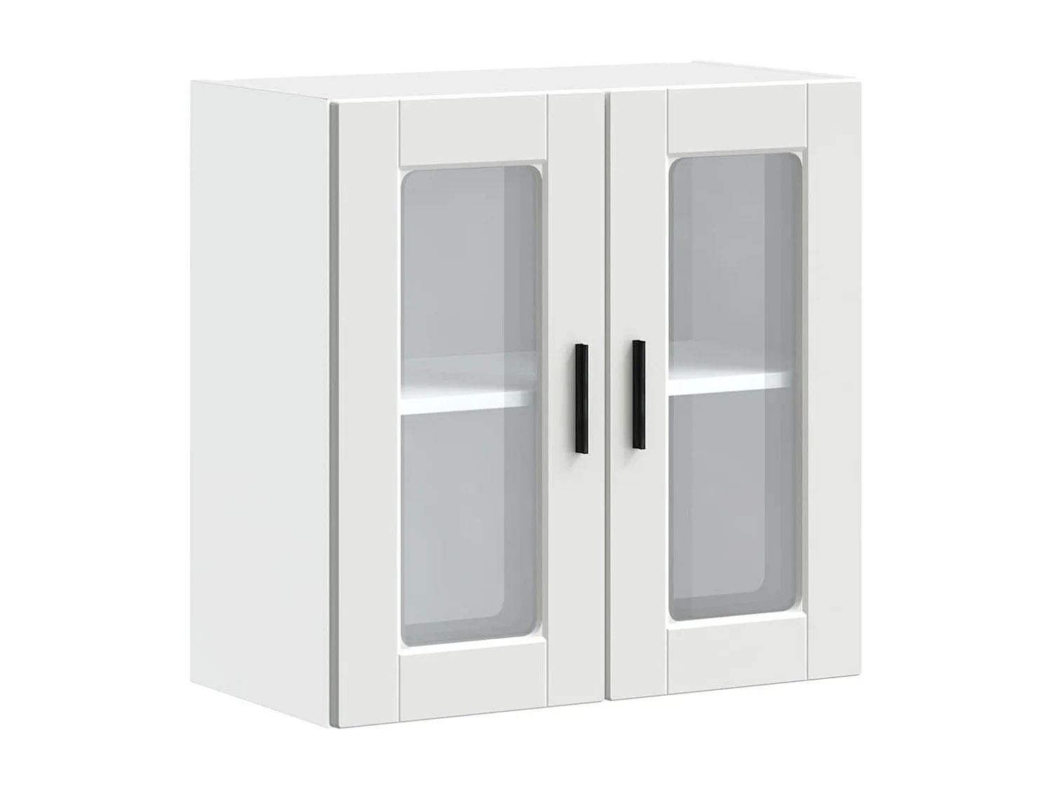 Armoire murale de cuisine avec porte en verre Porto blanc