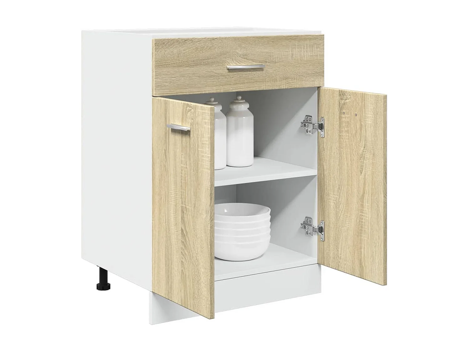 Armoire à tiroirs "Lyon" Chêne Sonoma 60 x 46 x 81,5 cm Bois d'ingénierie