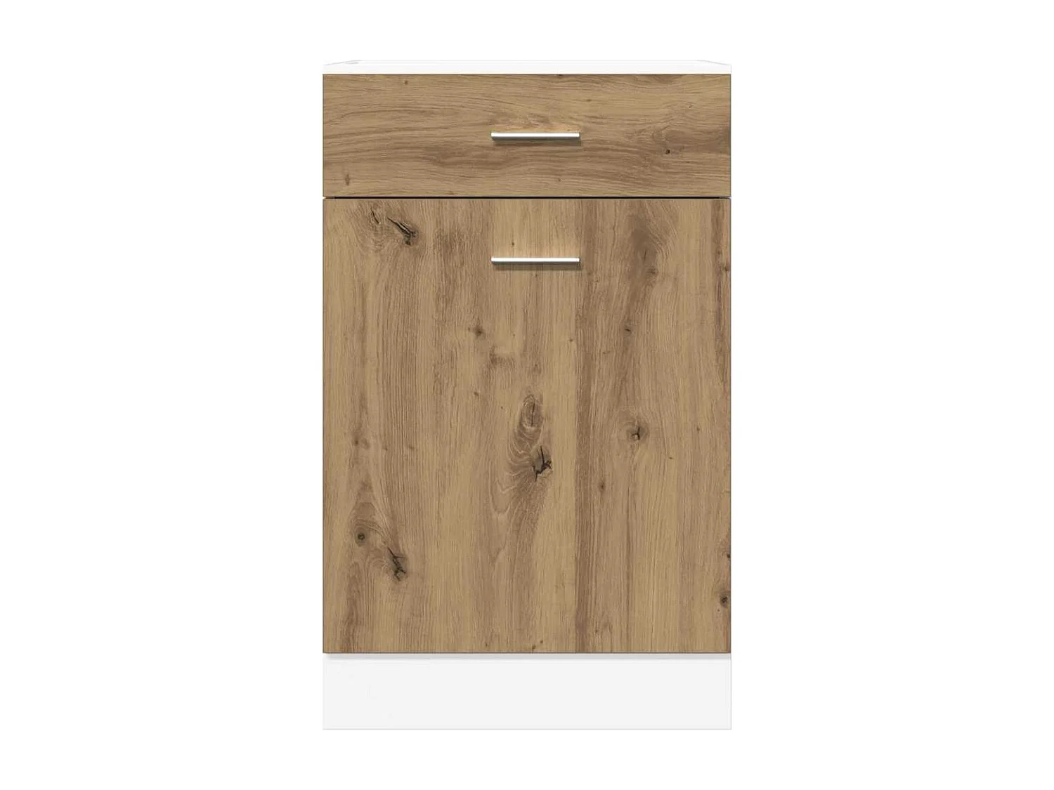 Onderkast met lade Lyon 40x46x81,5 cm bewerkt hout artisanaal eiken